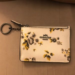 Coach Mini Skinny Id Case, White Prairie Print